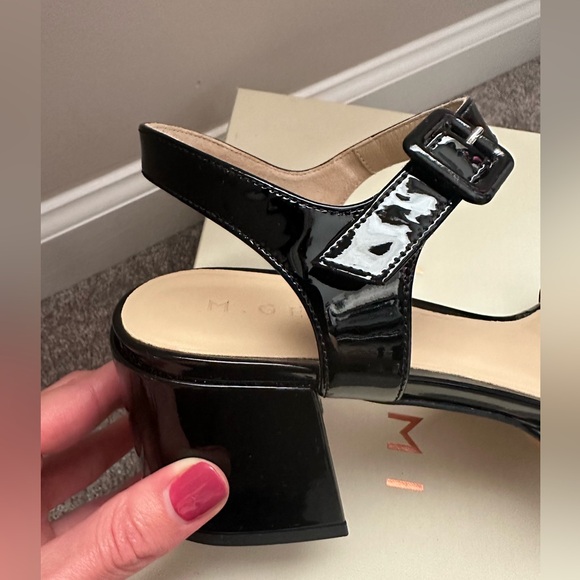 M. GEMI Black Platform Sandal - Picture 3 of 4